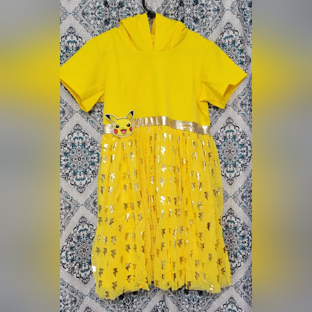 Girls Pokémon Pikachu Character Dress - Yellow